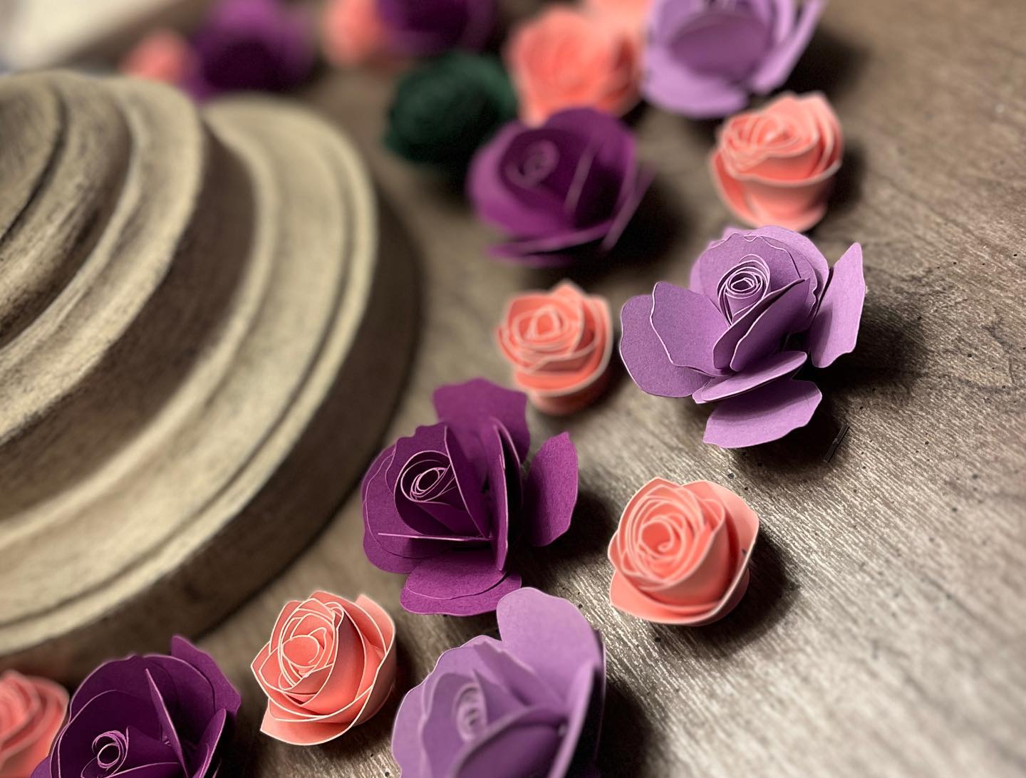 Cover of rolled flowers